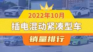 2022年10月插电混动紧凑型车销量排行榜，秦PLUS夺得冠军，第二名差距也太大了 