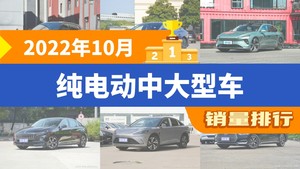 2022年10月纯电动中大型车销量排行榜，极氪001夺得冠军，第二名差距也太大了 