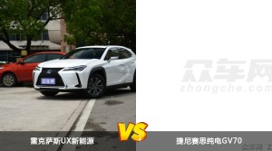 雷克萨斯UX新能源/捷尼赛思纯电GV70全面对比 哪款车的销量更高？
