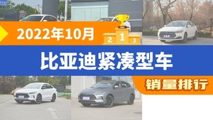 2022年10月比亚迪紧凑型车销量排行榜，秦PLUS夺得冠军，第二名差距也太大了 