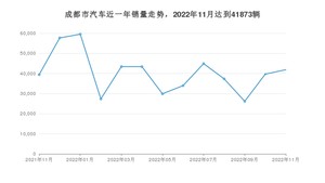 11月成都市汽车销量情况如何? Model Y排名第一(2022年)