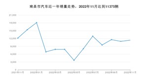 南昌市11月汽车销量统计 Model Y排名第一(2022年)