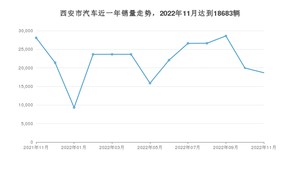 西安市11月汽车销量 Model Y排名第一(2022年)