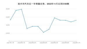 11月扬州市汽车销量数据统计 Model Y排名第一(2022年)