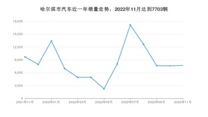 哈尔滨市11月汽车销量统计 RAV4荣放排名第一(2022年)