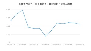 11月盐城市汽车销量情况如何? Model Y排名第一(2022年)