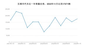 无锡市11月汽车销量 Model Y排名第一(2022年)