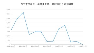 西宁市11月汽车销量统计 长安CS75 PLUS排名第一(2022年)