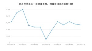 11月徐州市汽车销量数据统计 Model Y排名第一(2022年)