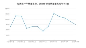 2022年11月大众迈腾销量数据发布 共卖了8974台