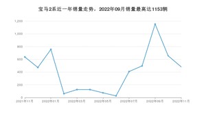 2022年11月宝马2系销量数据发布 共卖了482台