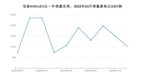 2022年11月宝骏KiWi EV销量数据发布 共卖了1006台