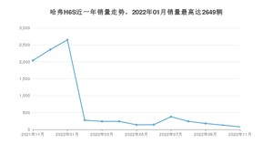 2022年11月哈弗H6S销量多少？ 在哪个城市卖得最好？
