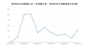 2022年11月奇瑞瑞虎8 PLUS鲲鹏e+销量多少？ 在哪个城市卖得最好？