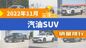 2022年11月汽油SUV销量排行榜，RAV4荣放屈居第三，奥迪Q5L成最大黑马