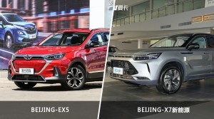 BEIJING-EX5和BEIJING-X7新能源怎么选？  哪款车尺寸更大？