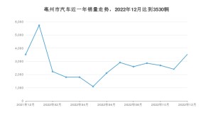 亳州市12月汽车销量数据发布 哪吒V排名第一(2022年)
