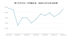 厦门市12月汽车销量数据发布 奔腾NAT排名第一(2022年)