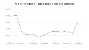 哈弗销量12月份怎么样? 众车网权威发布(2022年)