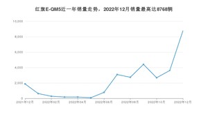 2022年12月红旗E-QM5销量数据发布 共卖了8768台