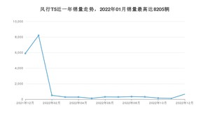 2022年12月东风风行风行T5销量怎么样？ 在5-10万中排名怎么样？