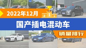 2022年12月国产插电混动车销量排行榜，秦PLUS位居第二，第一名你绝对想不到