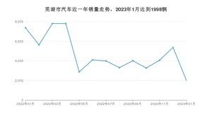 芜湖市1月汽车销量数据发布 瑞虎7排名第一(2023年)