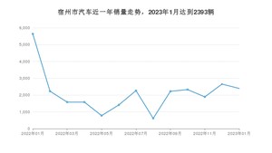 1月宿州市汽车销量情况如何? 缤越排名第一(2023年)