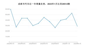 成都市1月汽车销量 Model Y排名第一(2023年)