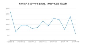 梅州市1月汽车销量统计 轩逸排名第一(2023年)