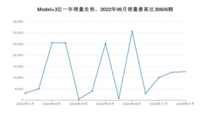 2023年1月特斯拉Model 3销量怎么样？ 在20-25万中排名怎么样？