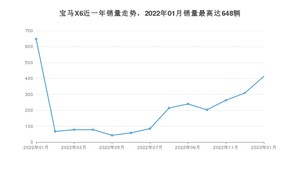 2023年1月宝马X6销量多少？ 在哪个城市卖得最好？