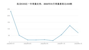 2023年1月起亚KX5销量数据发布 共卖了69台
