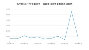 2023年1月睿蓝汽车枫叶60s销量多少？ 在哪个城市卖得最好？