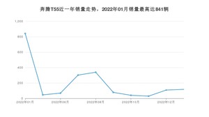 2023年1月奔腾T55销量数据发布 共卖了117台