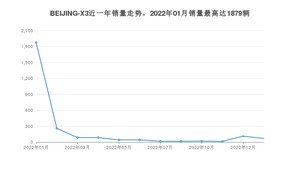 2023年1月北京汽车BEIJING-X3销量多少？ 在哪个城市卖得最好？