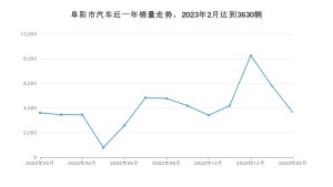 阜阳市2月汽车销量 哪吒U排名第一(2023年)