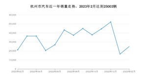 杭州市2月汽车销量统计 Model Y排名第一(2023年)