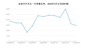 盐城市2月汽车销量统计 Model Y排名第一(2023年)