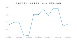 上海市2月汽车销量 Model Y排名第一(2023年)