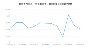 重庆市2月汽车销量数据发布 Model Y排名第一(2023年)