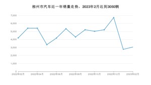 2月柳州市汽车销量数据统计 宏光MINI EV排名第一(2023年)