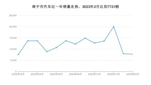 南宁市2月汽车销量数据发布 宏光MINI EV排名第一(2023年)