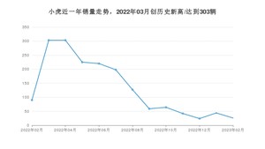 小虎 2月份销量数据发布 同比下降71.11%(2023年)