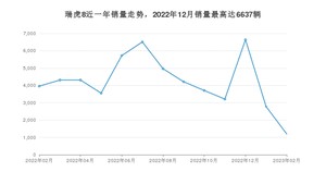 2023年2月奇瑞瑞虎8销量多少？ 在哪个城市卖得最好？