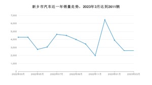 新乡市3月汽车销量数据发布 宏光MINI EV排名第一(2023年)