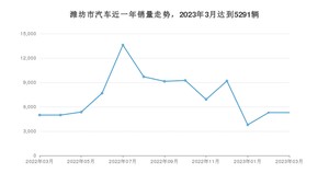 3月潍坊市汽车销量数据统计 宏光MINI EV排名第一(2023年)