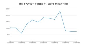 3月莆田市汽车销量数据统计 宏光MINI EV排名第一(2023年)