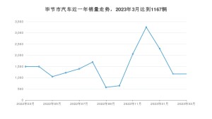 3月毕节市汽车销量情况如何? 五菱宏光排名第一(2023年)
