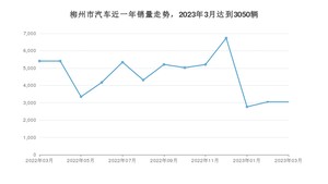 柳州市3月汽车销量数据发布 宏光MINI EV排名第一(2023年)